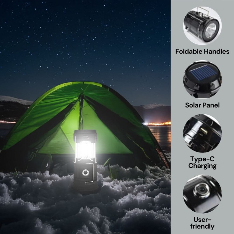 Buy Uniross Lantern - ULSA05 - Solar & USB Rechargeable 360 degrees Lantern with... in Cyprus, Nicosia, Limassol, Larnaka, Pafos