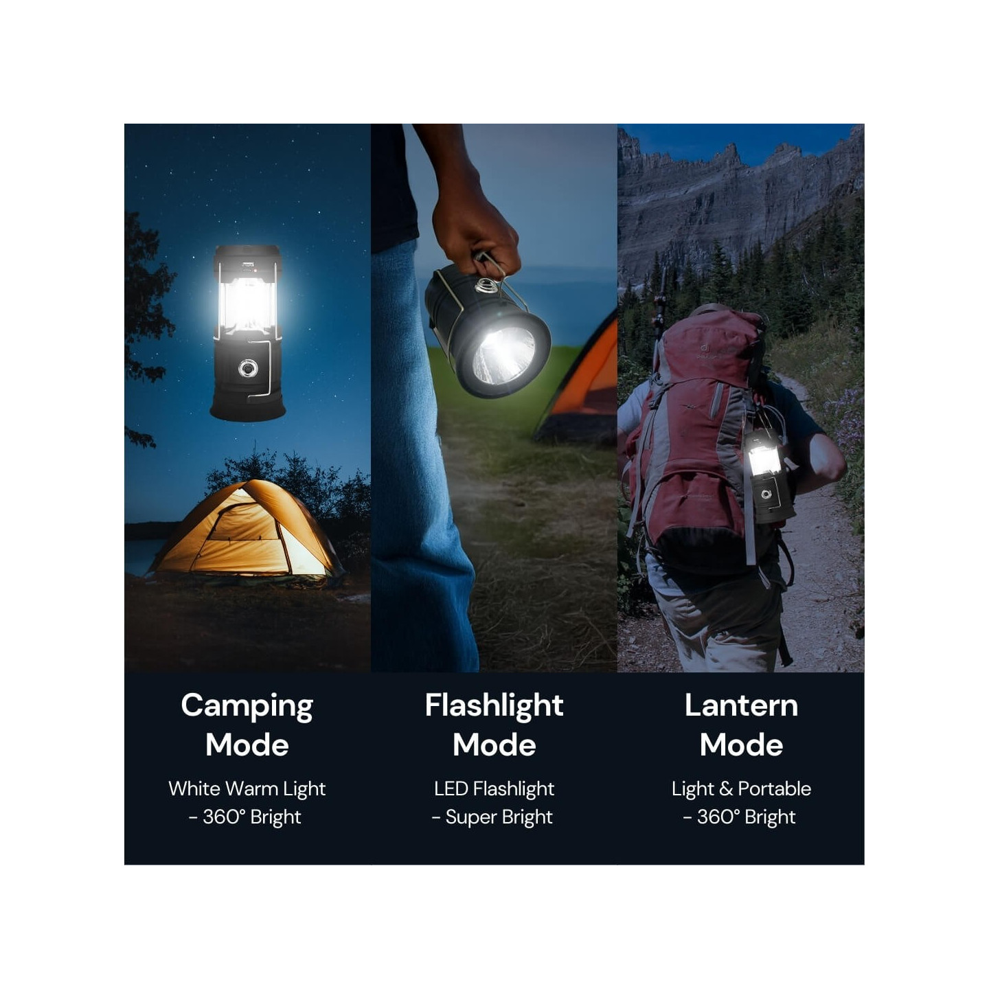 Uniross Lantern - ULSA05 - Solar & USB Rechargeable 360 degrees Lantern with Powerbank — Buy in Cyprus with Fast Delivery