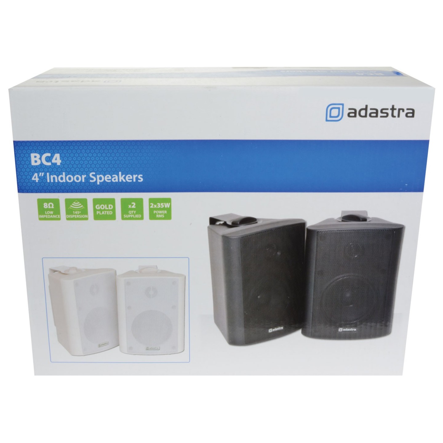 Adastra BC4W - 100.901UK - 4'' Indoor Speakers White (PAIR) — Buy in Cyprus with Fast Delivery