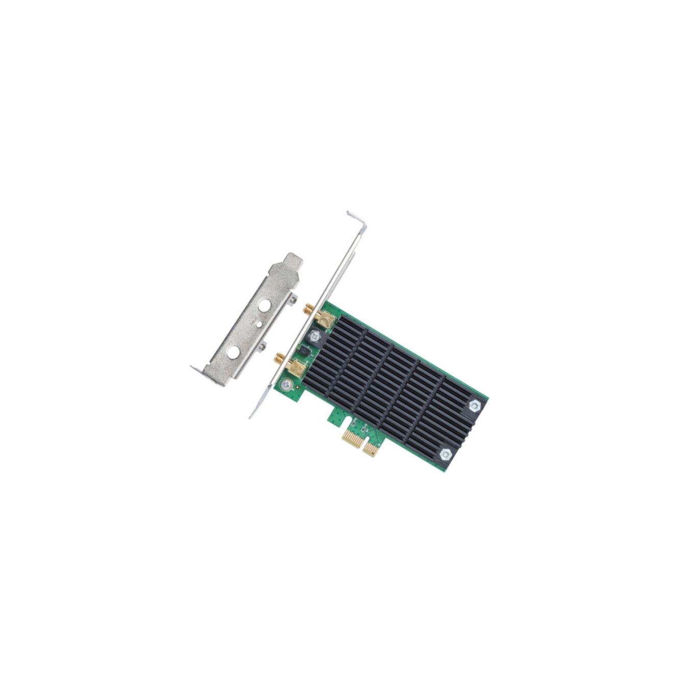 TP-Link Archer T4E PCIe Wi-Fi Adapter - AC1200 Dual-Band (2.4/5 GHz), Low-Profile, External Detachable Antennas (Black/Green)