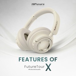 Buy HiFuture Headphones - FUTURE TOUR X - Over Ear Gold in Cyprus, Nicosia, Limassol, Larnaka, Pafos