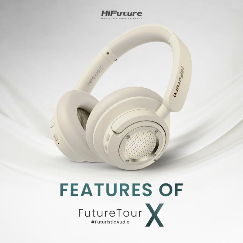 Buy HiFuture Headphones - FUTURE TOUR X - Over Ear Gold in Cyprus, Nicosia, Limassol, Larnaka, Pafos