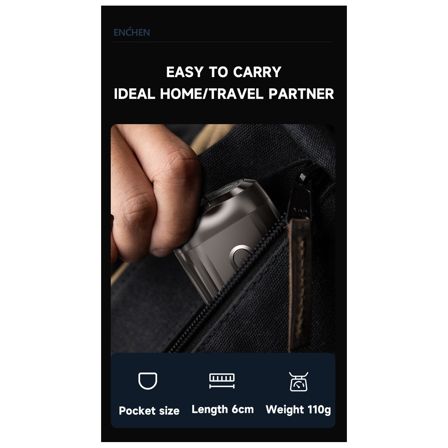 Enchen Portable Shaver - MINI 6 - USB-C 350mAh — Buy in Cyprus with Fast Delivery