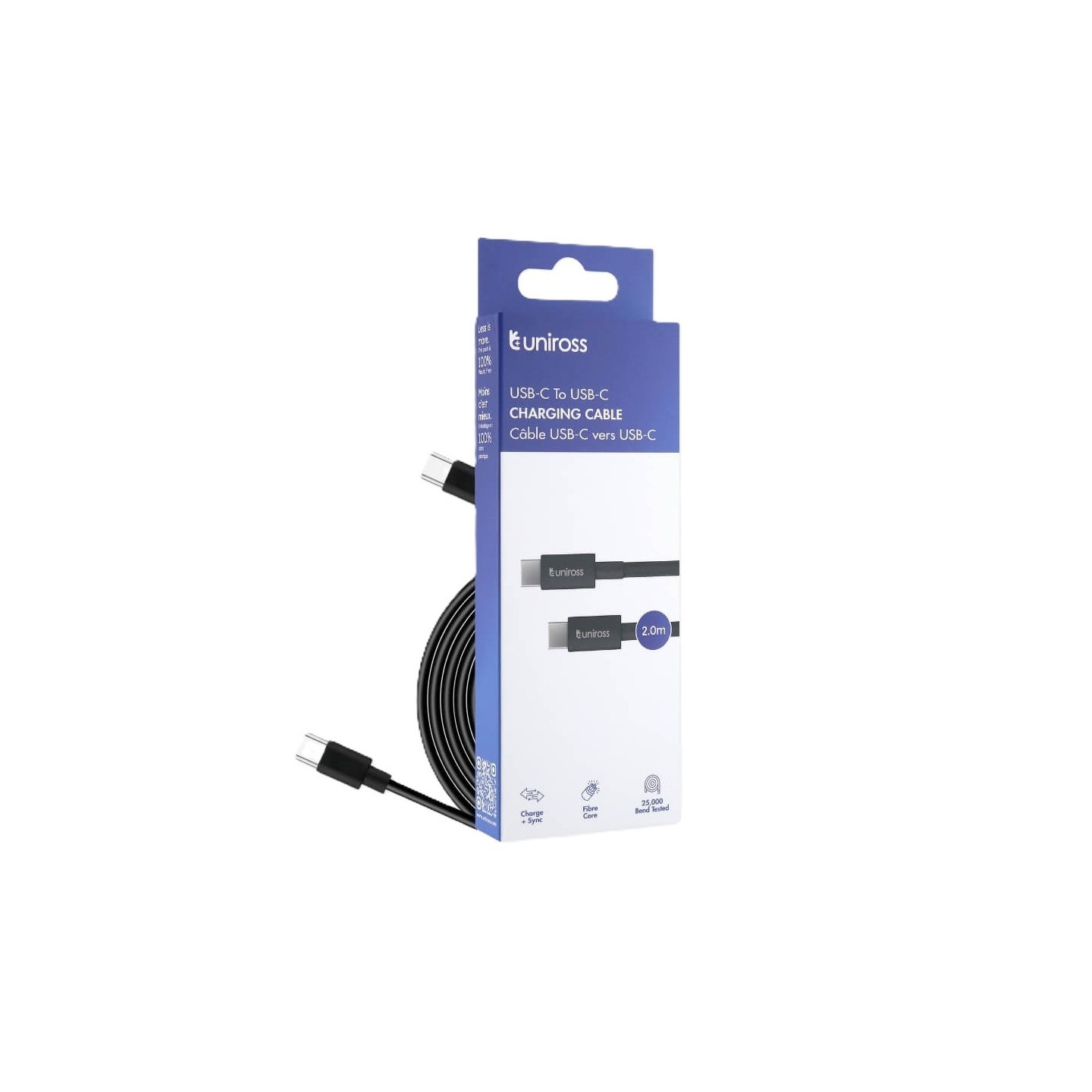 Uniross Cable USB-C to USB-C UCA006 2.0m (Boxed) — Buy in Cyprus with Fast Delivery