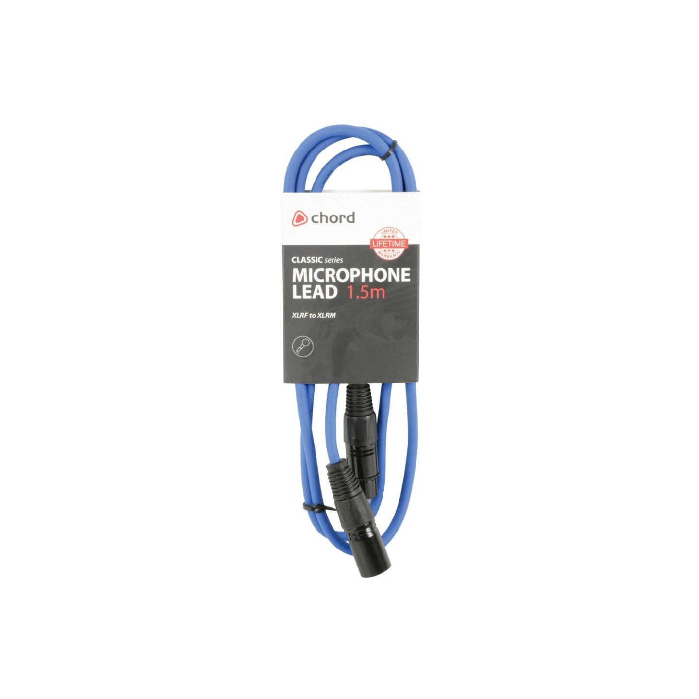 Chord Classic - 190.092UK - XLR M-F 1.5m Blue — Buy in Cyprus with Fast Delivery