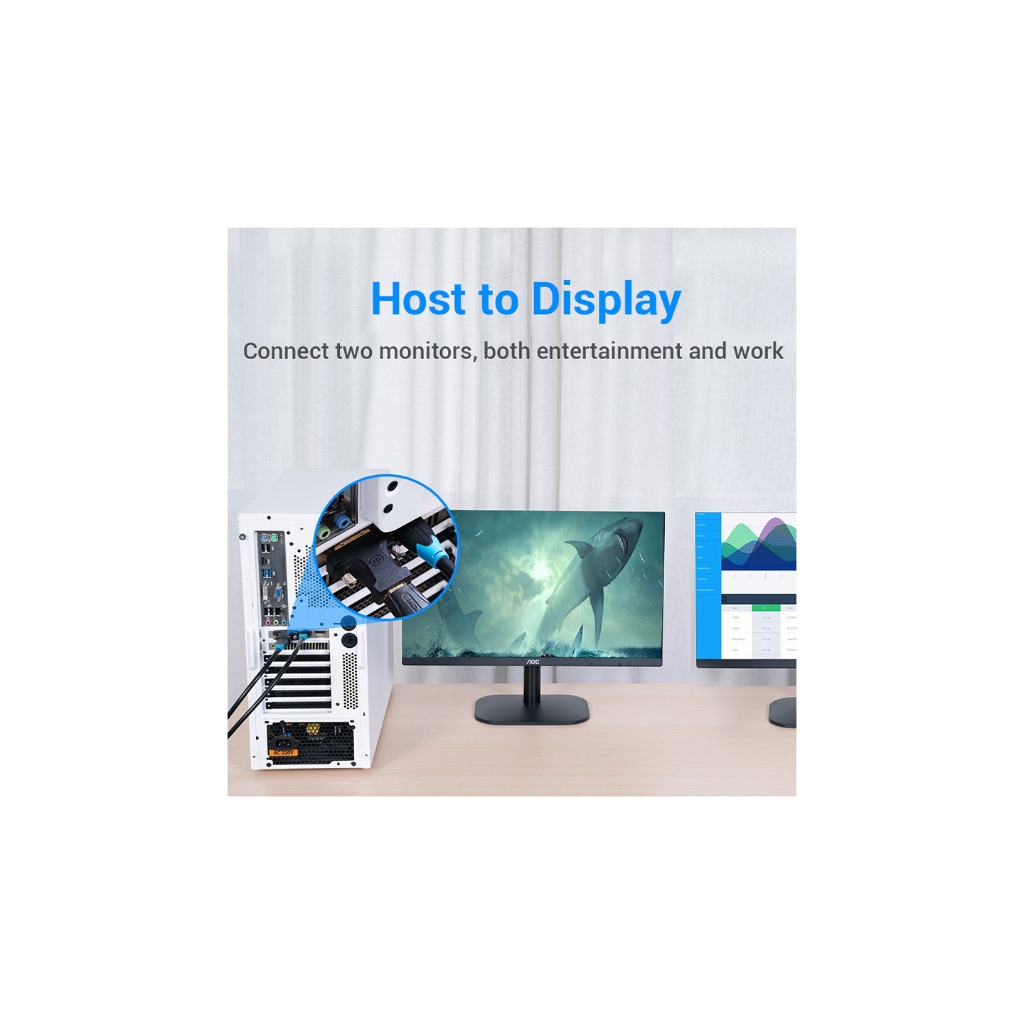 Vention HDMI Adaptor - AILB0 - HDMI Adaptor Female to DVI Male 24+1 — Buy in Cyprus with Fast Delivery