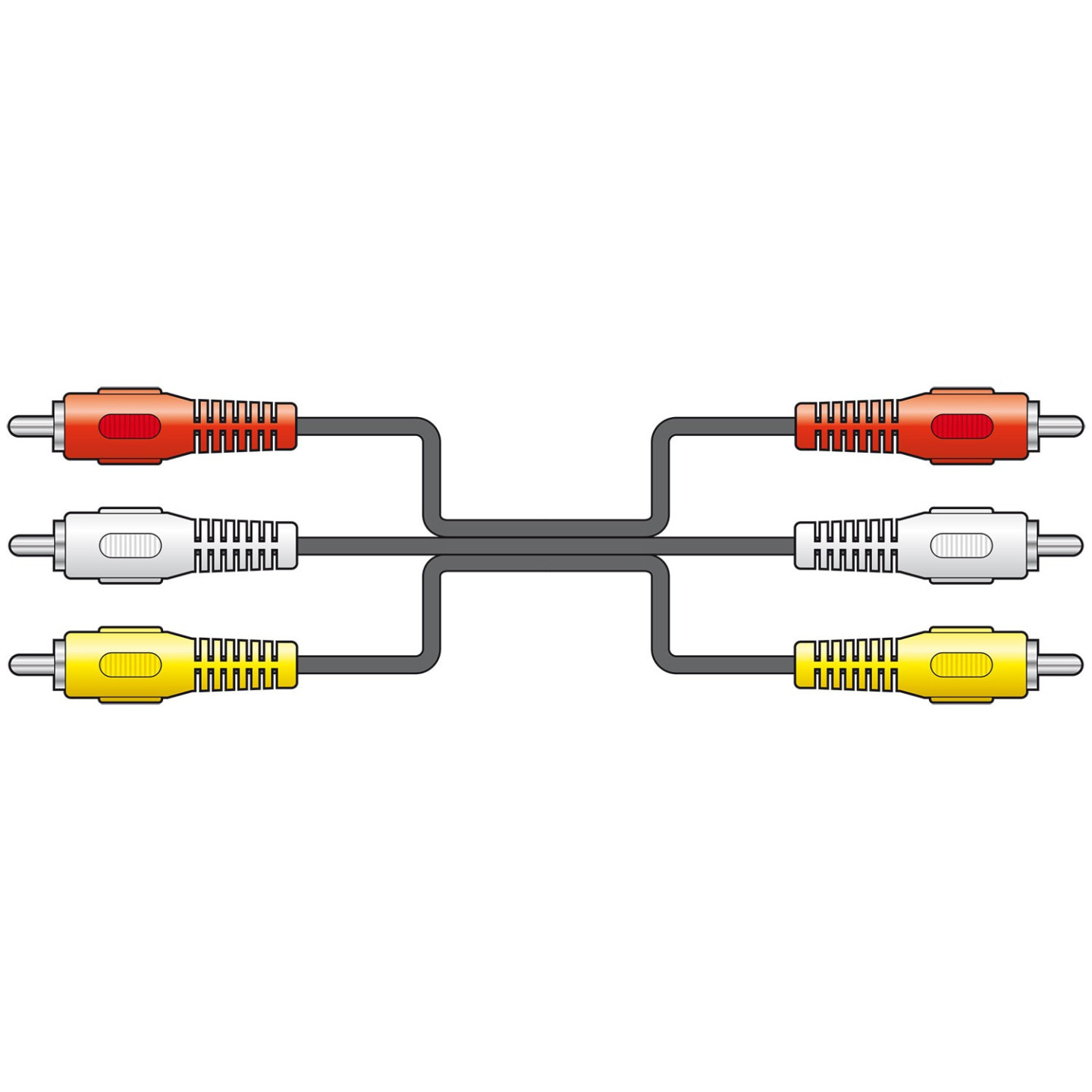 AV:link 3RCA to 3RCA Cable - 112.072UK - 3RCA to 3RCA Cable, 1.5m — Buy in Cyprus with Fast Delivery