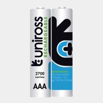 Uniross AA 2700 NiMH Rechargable Batteries - 2 Pcs — Buy in Cyprus with Fast Delivery