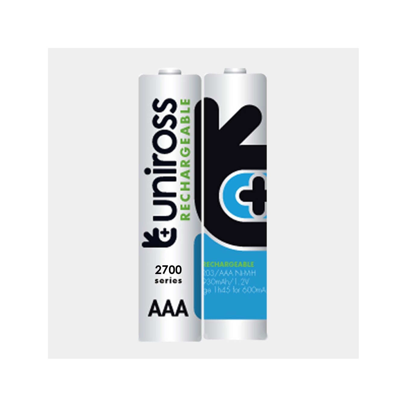 Uniross AA 2700 NiMH Rechargable Batteries - 2 Pcs — Buy in Cyprus with Fast Delivery