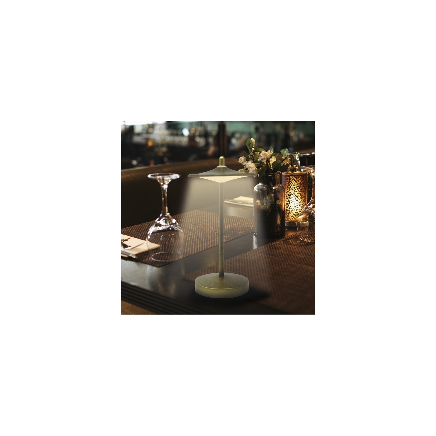 KELU SAKE Lamp - USB-C Rechargeable IP44 Aluminium Lamp 130LM Bronze — Buy in Cyprus with Fast Delivery