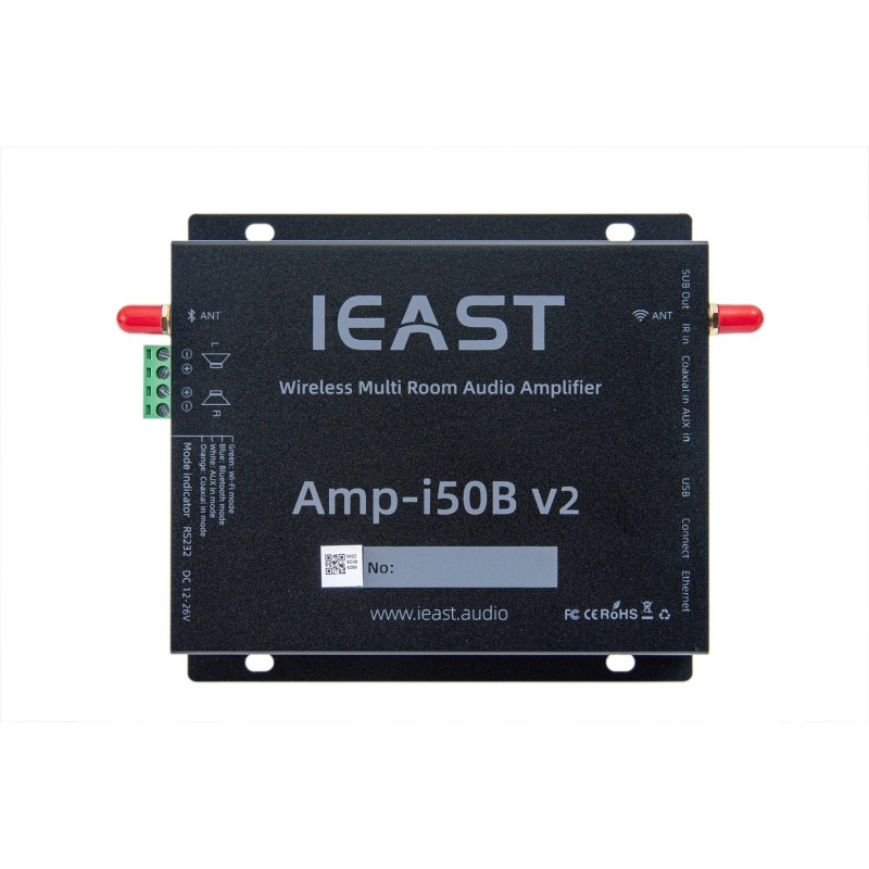 Buy iEast i50Bv2 Wireless Multi-Room Stereo Amplifier USB Bluetooth 2x40W@8ohm in Cyprus, Nicosia, Limassol, Larnaka, Pafos