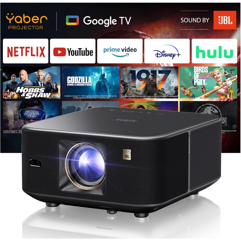 Buy Yaber - K3 - Full HD Smart Google TV Projector Alexa WiFi6 BT NFC 30W JBL So... in Cyprus, Nicosia, Limassol, Larnaka, Pafos