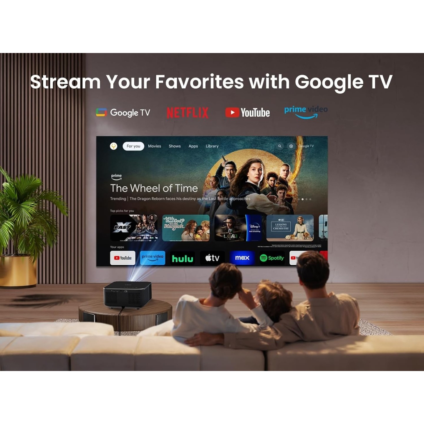 Yaber - K3 - Full HD Smart Google TV Projector Alexa WiFi6 BT NFC 30W JBL Sound 1600 Ansi — Buy in Cyprus with Fast Delivery