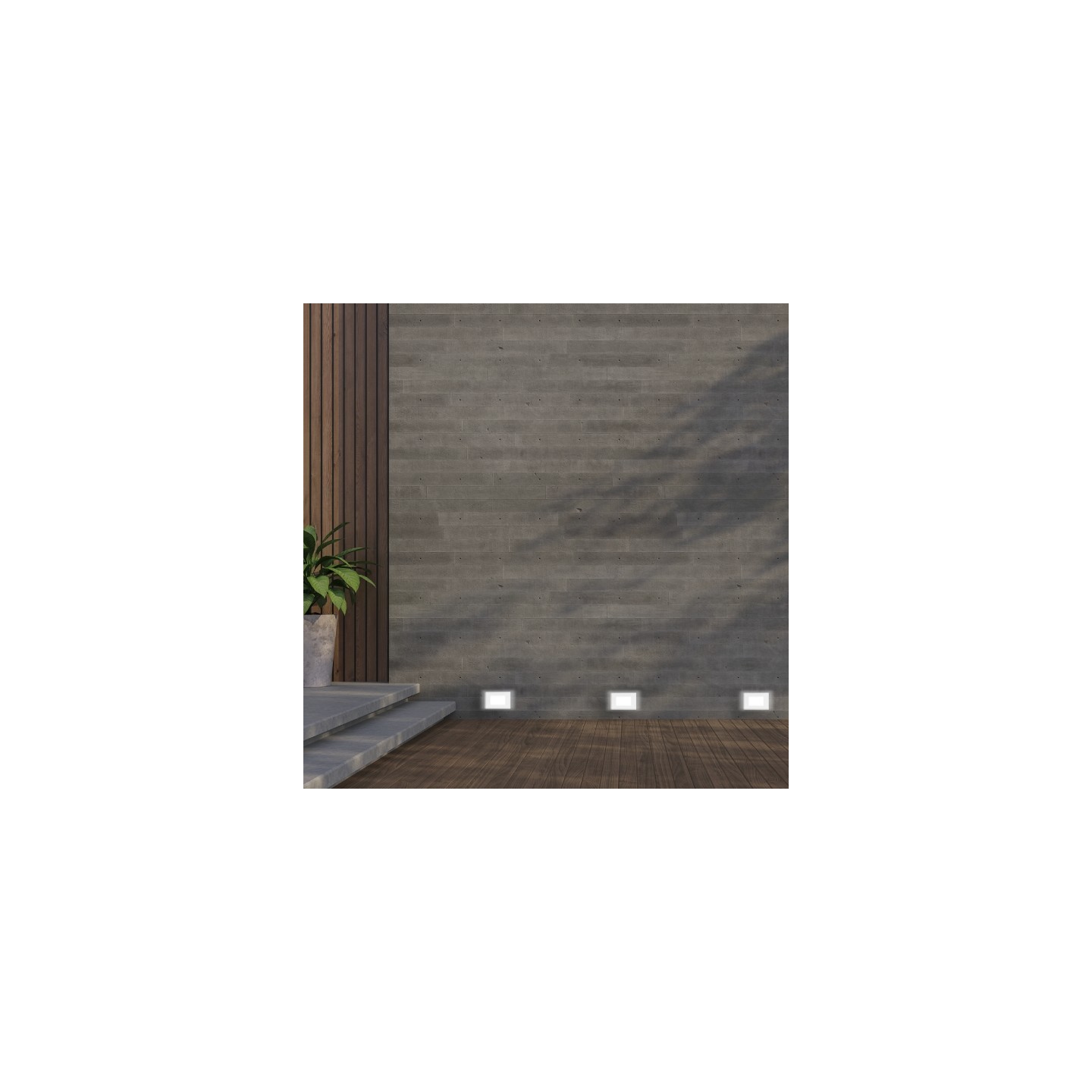 GBC DOGI LED URANO - 1021 - CCT White Grey Outdoor Steplight for Recessed Box 503 — Buy in Cyprus with Fast Delivery