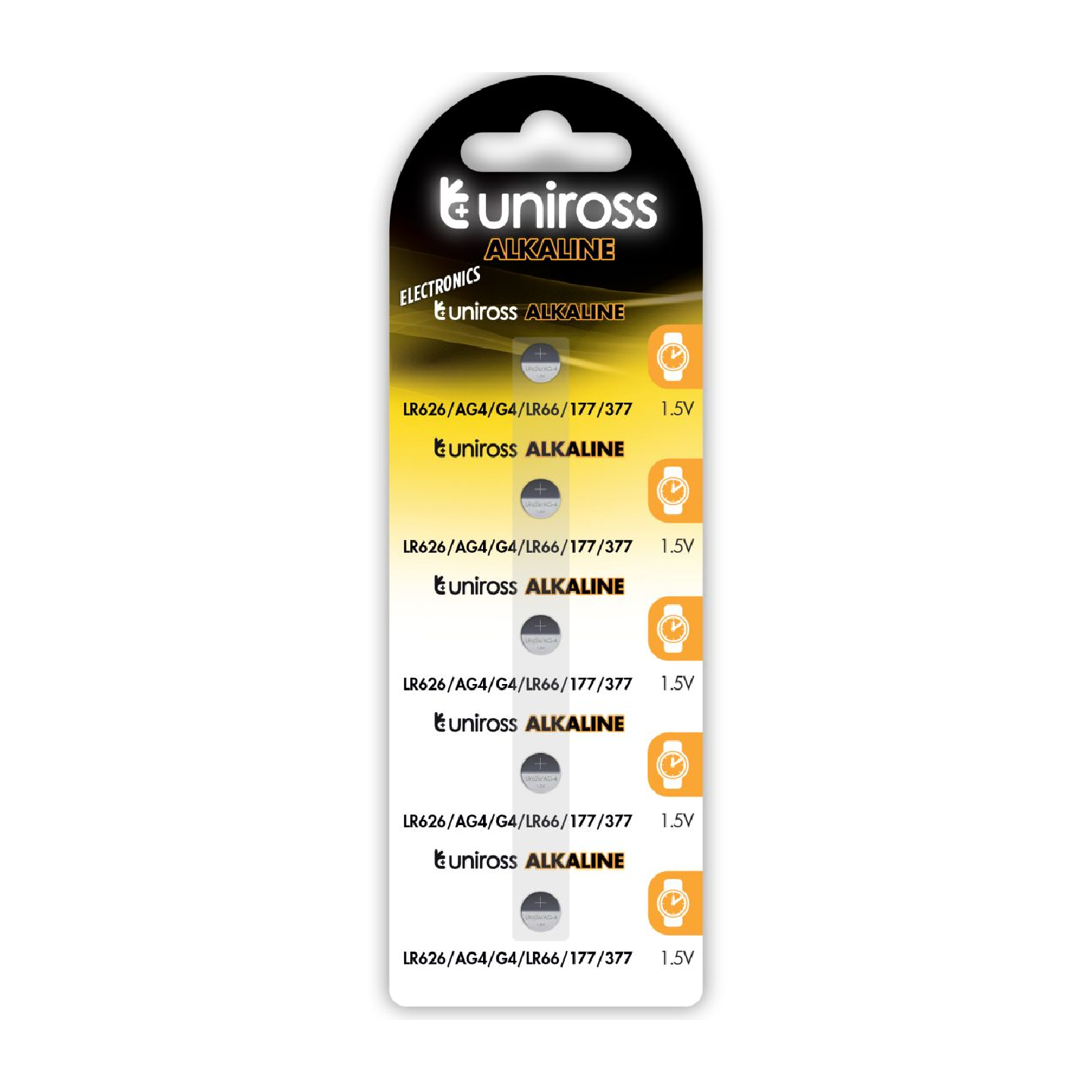 Uniross Alkaline-Coin Battery - LR66 - LR626 AG4 Battery (10pack) — Buy in Cyprus with Fast Delivery