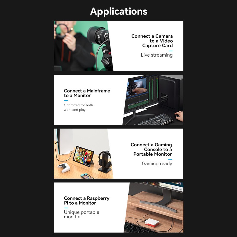 Buy Vention HDMI to HDMI Micro Cable - AGIBG - HDMI to HDMI Micro Cable 1.5m in Cyprus, Nicosia, Limassol, Larnaka, Pafos