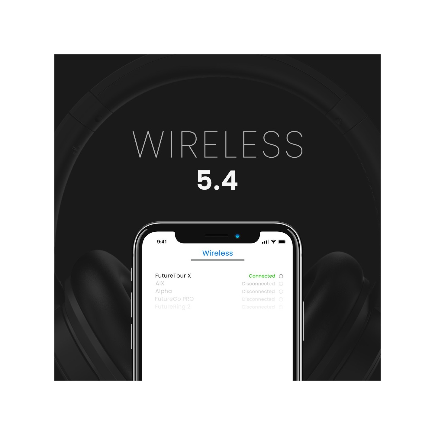 HiFuture Headphones - FUTURE TOUR X - Over-Ear Black — Buy in Cyprus with Fast Delivery