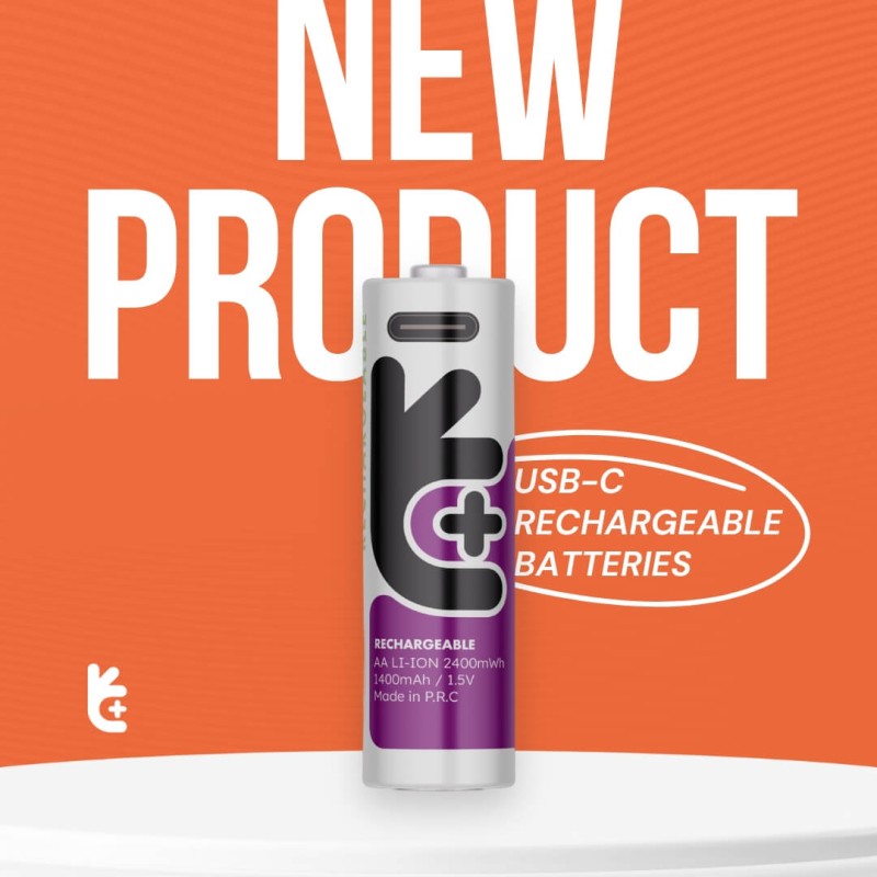 Buy Uniross USB-C Rechargeable 18650 Lithium Battery 2000mAh - (1pc) in Cyprus, Nicosia, Limassol, Larnaka, Pafos