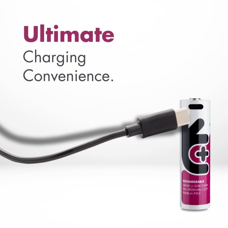 Buy Uniross USB-C Rechargeable 18650 Lithium Battery 2000mAh - (1pc) in Cyprus, Nicosia, Limassol, Larnaka, Pafos