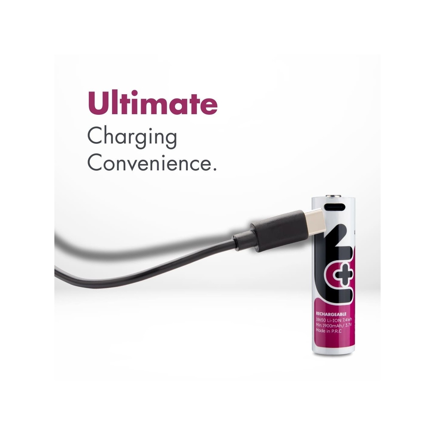 Uniross USB-C Rechargeable 18650 Lithium Battery 2000mAh - (1pc) — Buy in Cyprus with Fast Delivery