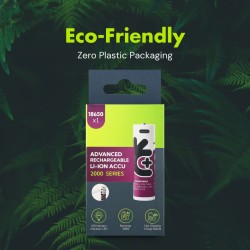 Buy Uniross USB-C Rechargeable 18650 Lithium Battery 2000mAh - (1pc) in Cyprus, Nicosia, Limassol, Larnaka, Pafos