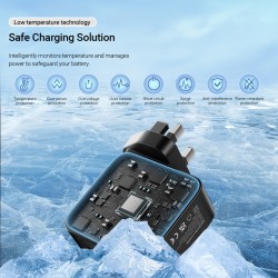 Buy Vention Charger Wall GaN 140W 3xC 1xA+240W Cable Black - FEIB0-UK - Wall GaN... in Cyprus, Nicosia, Limassol, Larnaka, Pafos