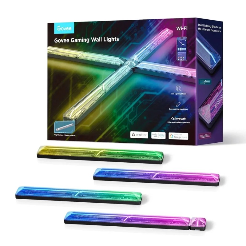 Buy Govee Gaming Wall - H6063 - 4+1 Kit in Cyprus, Nicosia, Limassol, Larnaka, Pafos