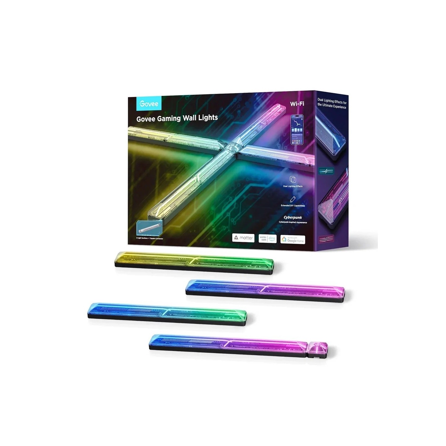 Govee Gaming Wall - H6063 - 4+1 Kit — Buy in Cyprus with Fast Delivery