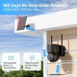 Buy WOOX Outdoor Battery Camera 3MP PTZ with Solar Panel - R3569 - Outdoor Batte... in Cyprus, Nicosia, Limassol, Larnaka, Pafos