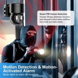 Buy WOOX Outdoor Battery Camera 3MP PTZ with Solar Panel - R3569 - Outdoor Batte... in Cyprus, Nicosia, Limassol, Larnaka, Pafos