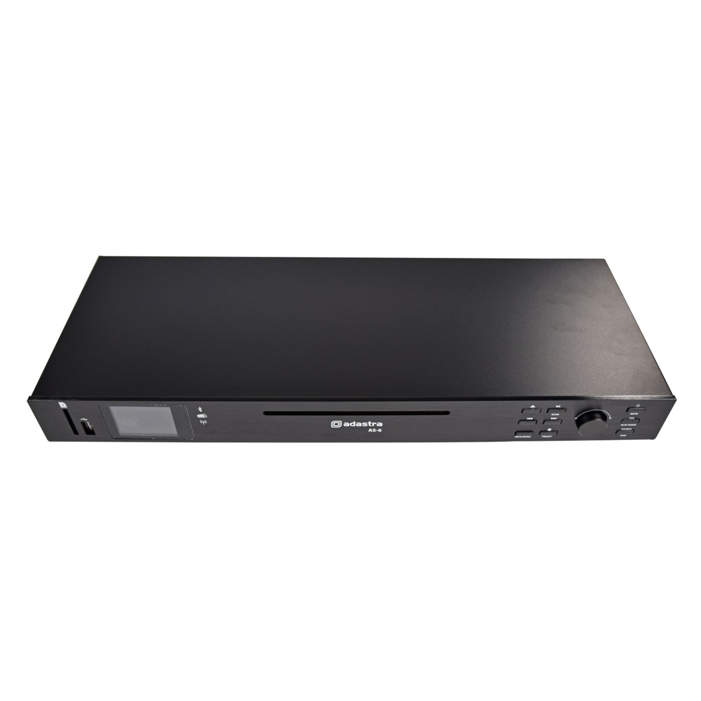 Adastra Rackmount Audio Source with CD USB BT FM - AS-6 - Rackmount Audio Source with CD USB BT FM