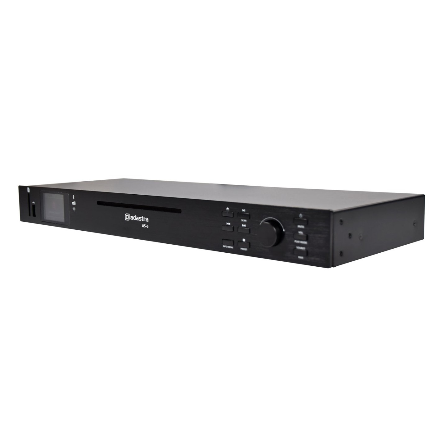Adastra Rackmount Audio Source with CD USB BT FM - AS-6 - Rackmount Audio Source with CD USB BT FM