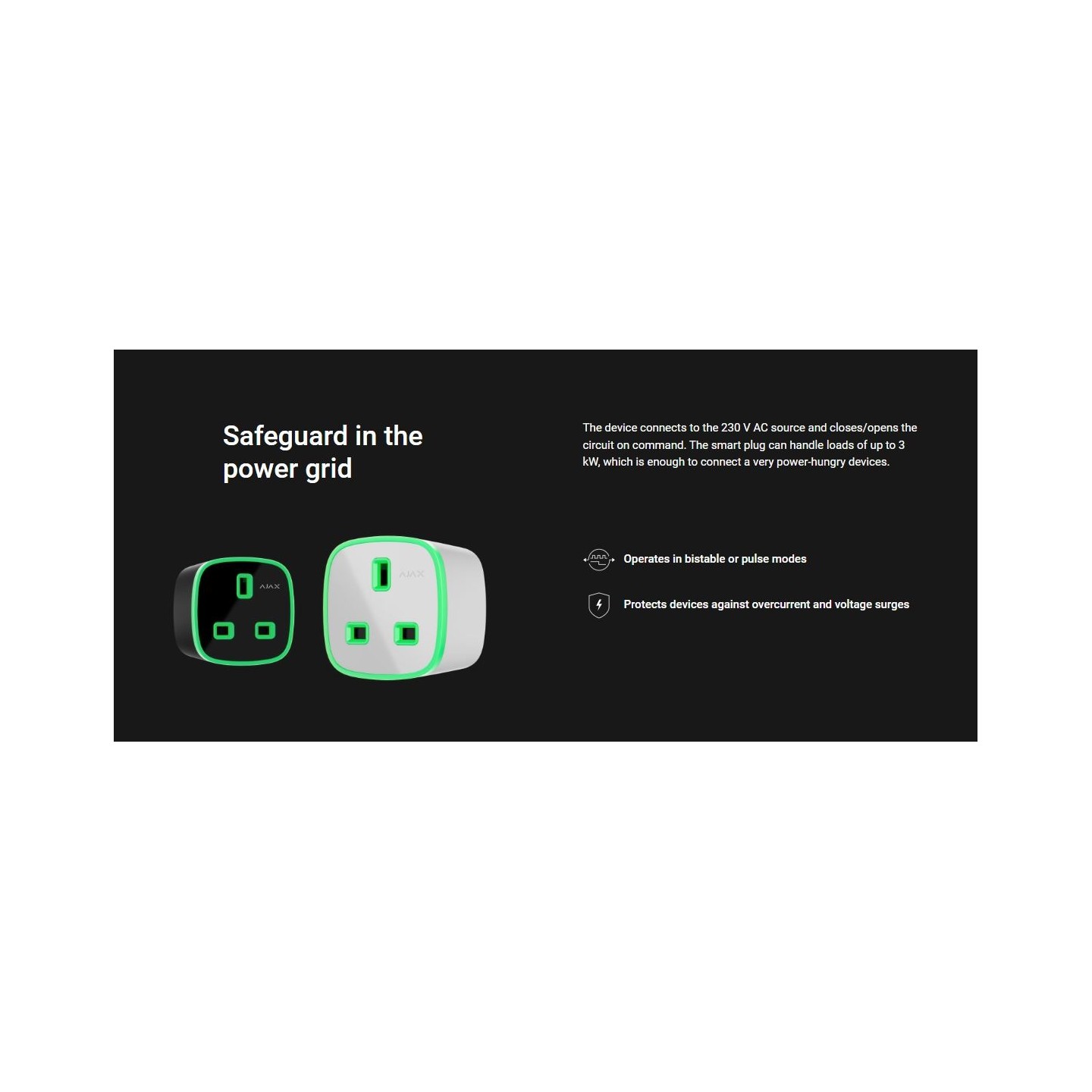 Ajax Smart Plug - UK type — Buy in Cyprus with Fast Delivery