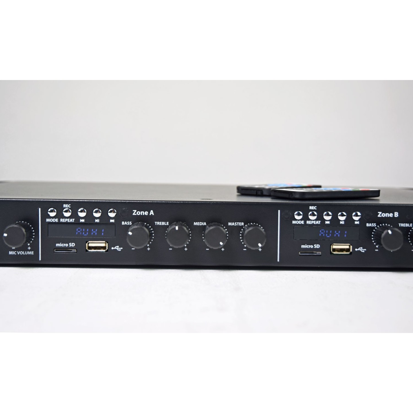 Adastra Amplifier - A14 - 2 x Independent Stereo Zones Amplifier x 200W per Zone & 2x Media Players BT USB FM