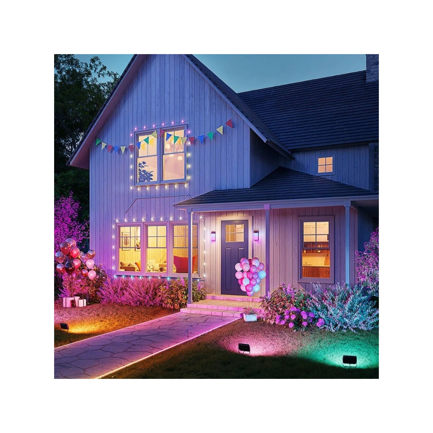 Govee Outdoor Flood Lights Smart LED RGBICWW - H8057 - 4pack — Buy in Cyprus with Fast Delivery