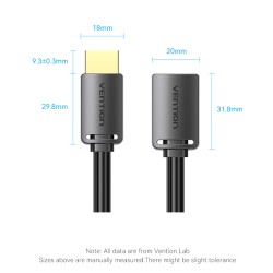 Buy Vention HDMI Cable 2.0 M-F Extension 2.0m - AHCBH - HDMI Cable 2.0 M-F Exten... in Cyprus, Nicosia, Limassol, Larnaka, Pafos