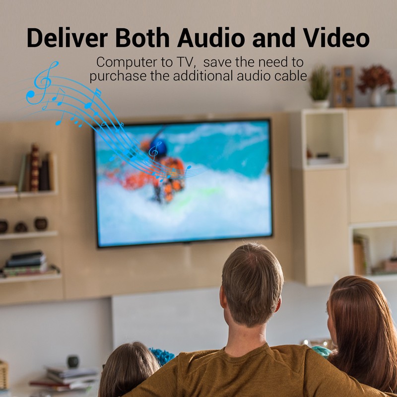 Buy Vention DisplayPort Cable to HDMI - HAGBH - 4K30Hz 2.0m in Cyprus, Nicosia, Limassol, Larnaka, Pafos