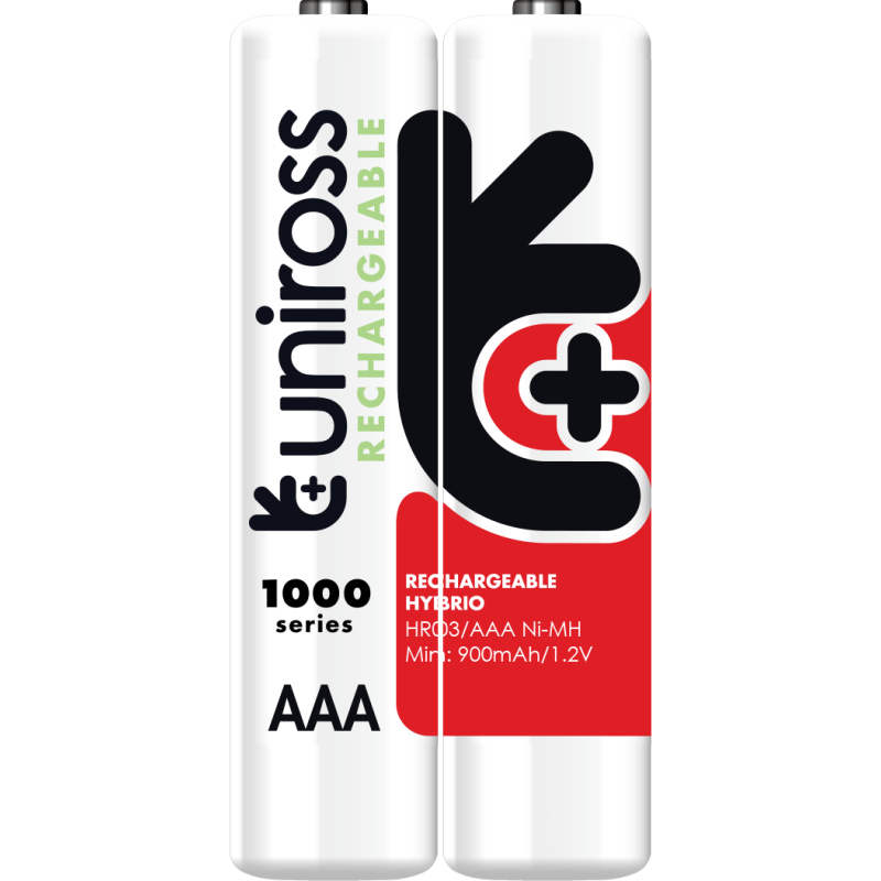 Buy Uniross Hybrio AAA 1000 Rechargable Batteries - 4Pcs in Cyprus, Nicosia, Limassol, Larnaka, Pafos