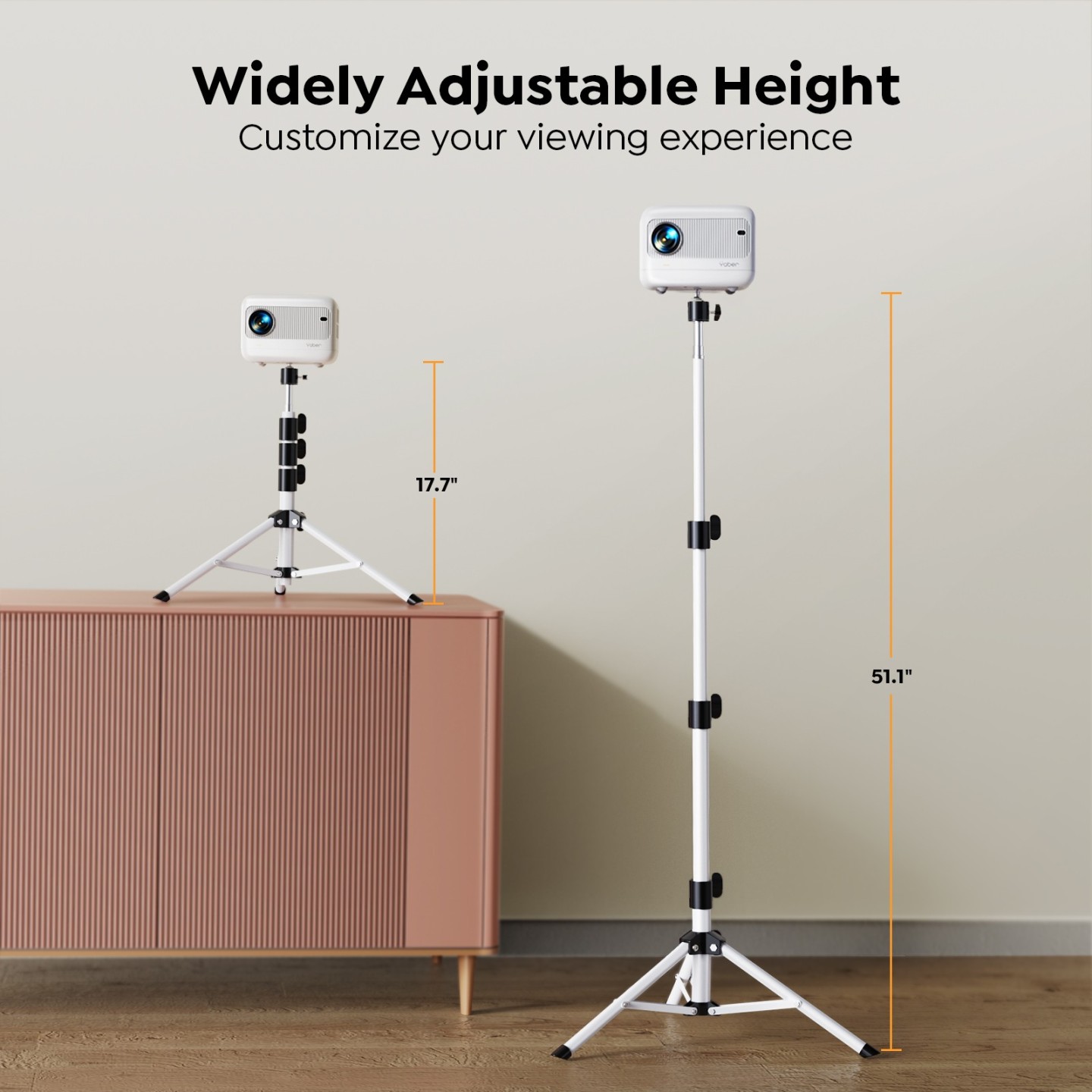 Yaber Universal Projector Floor Holder Stand - YH-130 - Universal Projector Floor Holder Stand 45-130cm