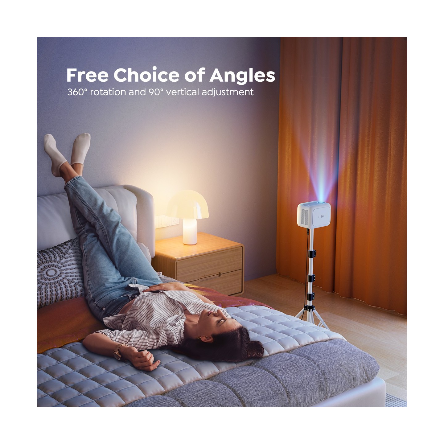 Yaber Universal Projector Floor Holder Stand - YH-130 - Universal Projector Floor Holder Stand 45-130cm