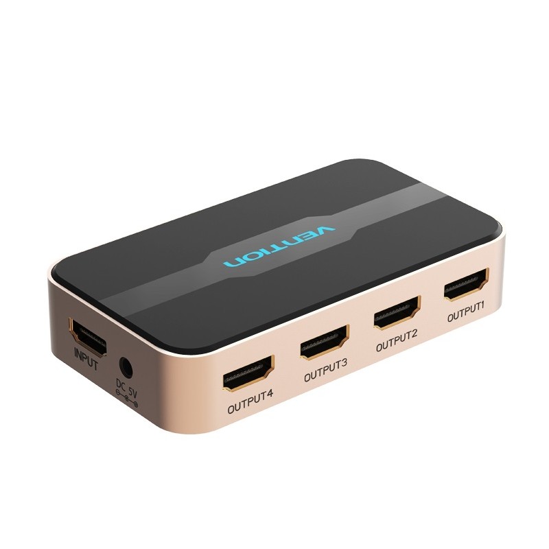 Buy Vention HDMI Splitter - ACCG0-UK - 4-Port 4K 1.4 with UK PSU in Cyprus, Nicosia, Limassol, Larnaka, Pafos