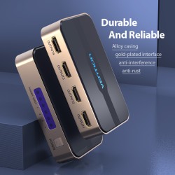 Buy Vention HDMI Splitter - ACCG0-UK - 4-Port 4K 1.4 with UK PSU in Cyprus, Nicosia, Limassol, Larnaka, Pafos