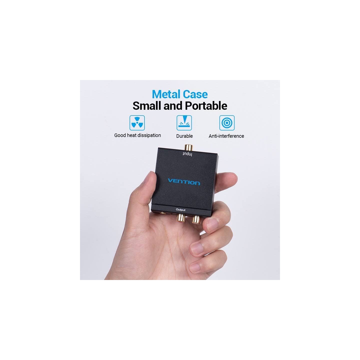 Vention Audio Converter - BDFB0 - Optical Coaxial Digital to 2RCA Analog — Buy in Cyprus with Fast Delivery