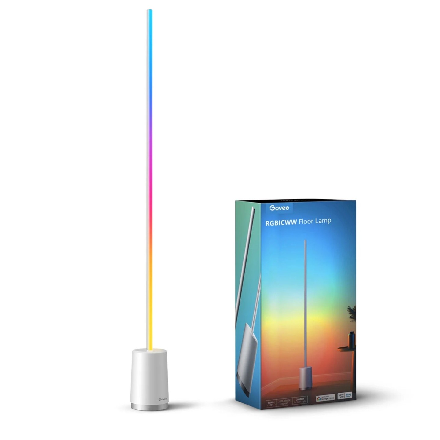 Govee RGBICWW Lyra Corner Floor Lamp - H6072 - RGBICWW — Buy in Cyprus with Fast Delivery