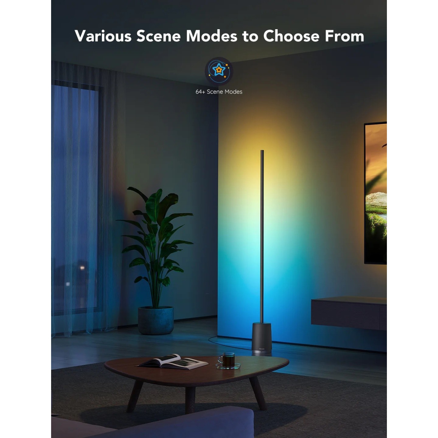 Govee RGBICWW Lyra Corner Floor Lamp - H6072 - RGBICWW — Buy in Cyprus with Fast Delivery