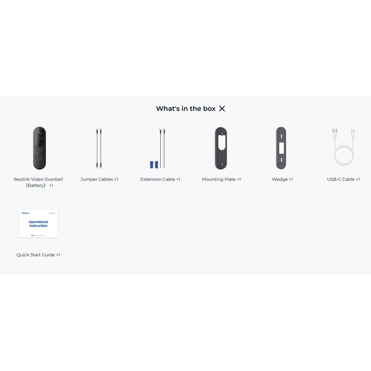 Reolink BP Battery Video Doorbell 4MP - D340B - Black with Chime and 64GB MicroSD — Buy in Cyprus with Fast Delivery