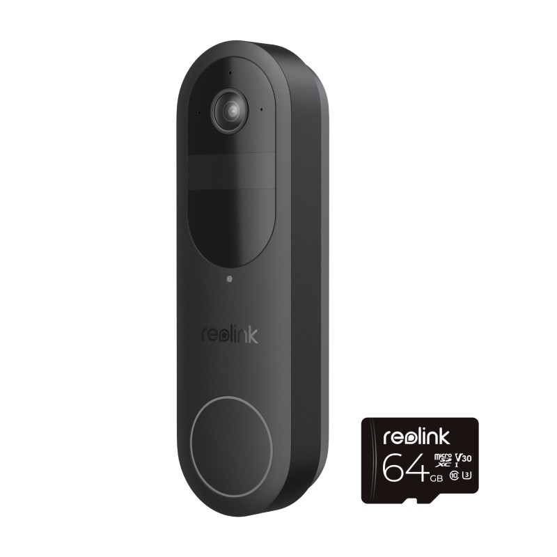 Buy Reolink BP Battery Video Doorbell 4MP - D340B - Black with Chime and 64GB Mi... in Cyprus, Nicosia, Limassol, Larnaka, Pafos