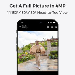 Buy Reolink BP Battery Video Doorbell 4MP - D340B - Black with Chime and 64GB Mi... in Cyprus, Nicosia, Limassol, Larnaka, Pafos