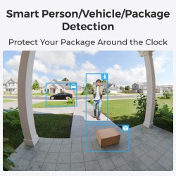 Buy Reolink BP Battery Video Doorbell 4MP - D340B - Black with Chime and 64GB Mi... in Cyprus, Nicosia, Limassol, Larnaka, Pafos