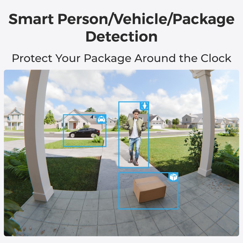 Buy Reolink BP Battery Video Doorbell 4MP - D340B - Black with Chime and 64GB Mi... in Cyprus, Nicosia, Limassol, Larnaka, Pafos